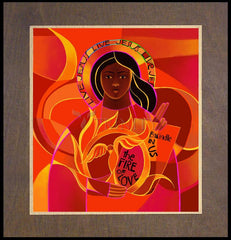 Wood Plaque Premium - Our Lady of Light, Pentecost by M. McGrath