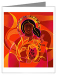Custom Text Note Card - Our Lady of Light, Pentecost by M. McGrath
