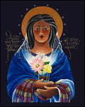 Wood Plaque - Our Lady of Light: Help of the Addicted by M. McGrath