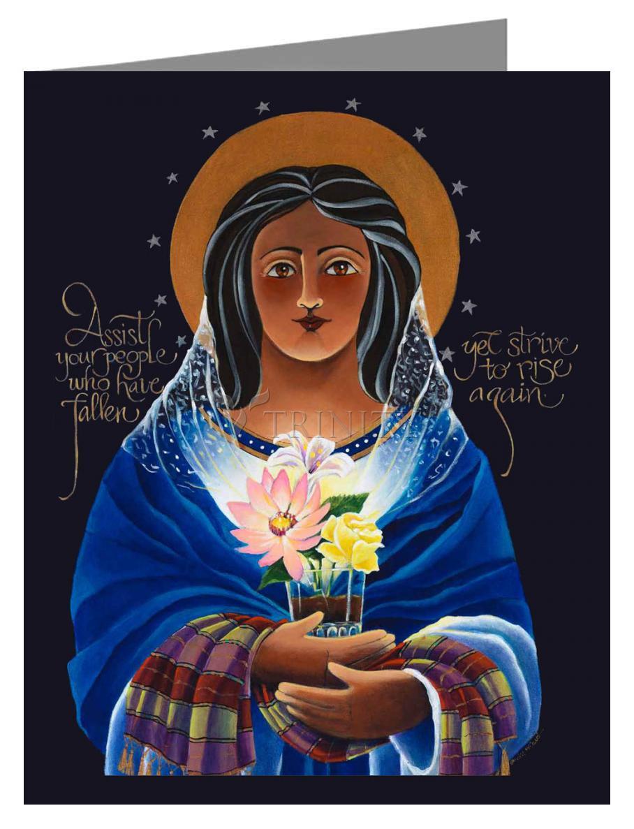 Our Lady of Light: Help of the Addicted - Note Card Custom Text