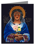 Custom Text Note Card - Our Lady of Light: Help of the Addicted by M. McGrath