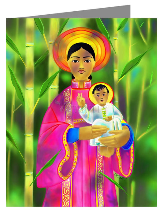 Our Lady of La Vang - Note Card Custom Text