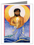 Custom Text Note Card - Jesus: Light of the World by M. McGrath