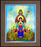 Wood Plaque Premium - Our Lady Protector of Immigrants by M. McGrath