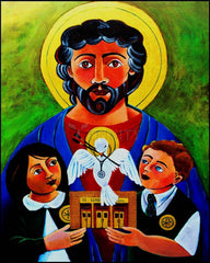 Wood Plaque - St. Luke the Evangelist by M. McGrath