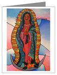 Custom Text Note Card - Our Lady of Guadalupe by M. McGrath