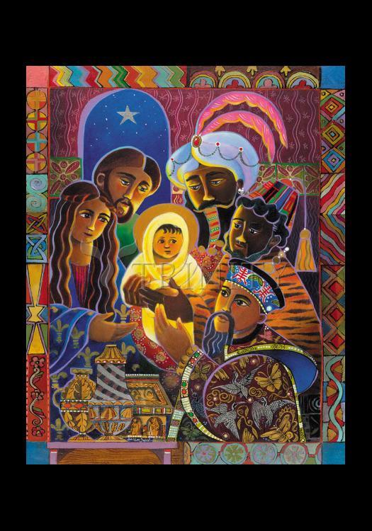 Light of the World Nativity - Holy Card by Br. Mickey McGrath, OSFS - Trinity Stores