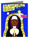 Custom Text Note Card - Sr. Thea Bowman: Let Your Light Shine by M. McGrath
