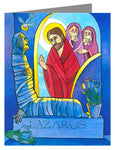 Custom Text Note Card - St. Lazarus by M. McGrath