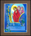 Wood Plaque Premium - St. Lazarus by M. McGrath
