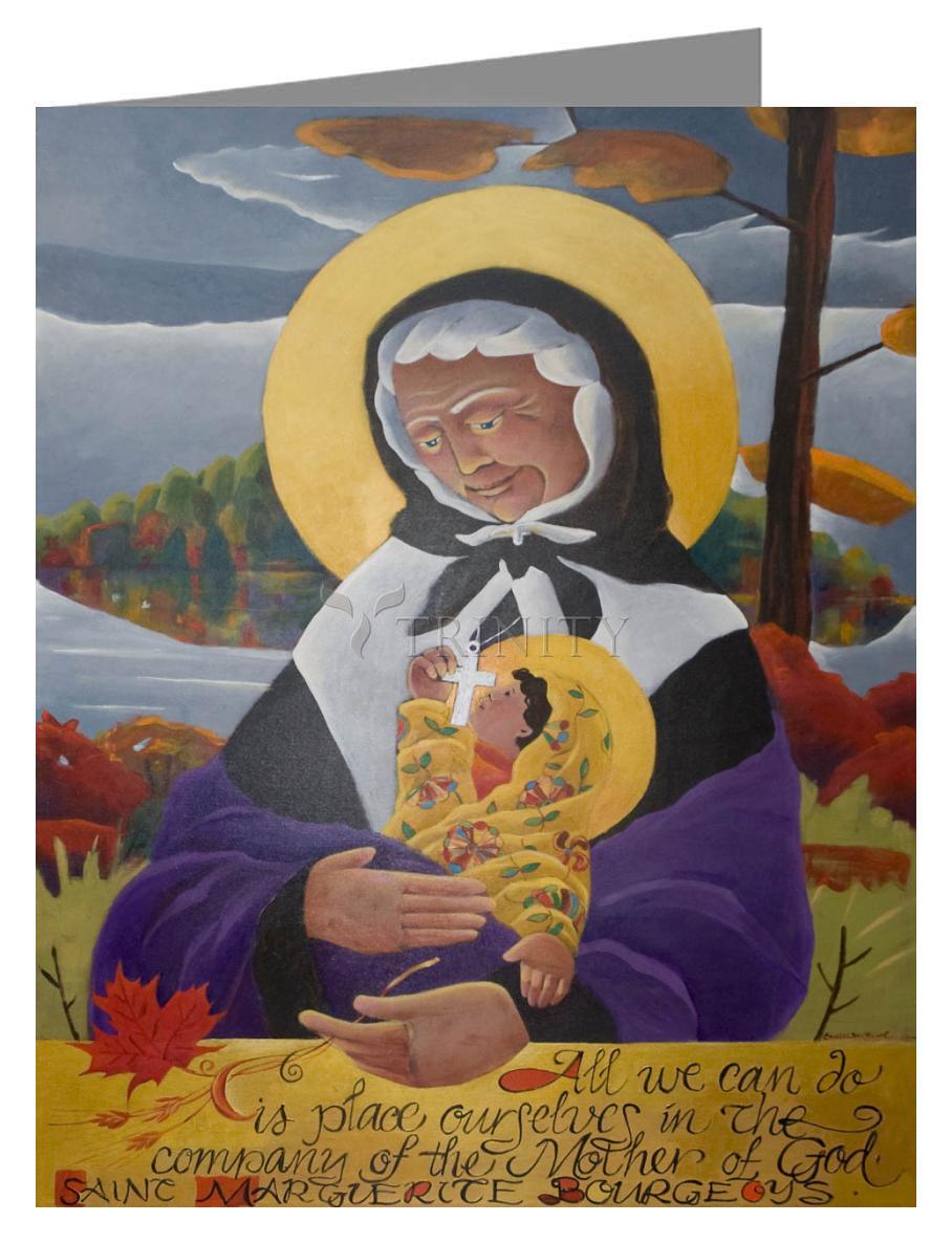 St. Marguerite Bourgeoys - Note Card Custom Text by Br. Mickey McGrath, OSFS - Trinity Stores