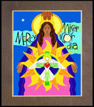 Wood Plaque Premium - Mother of Mercy by M. McGrath