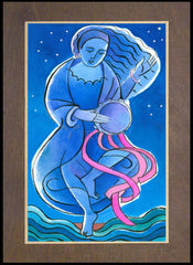 Wood Plaque Premium - St. Miriam Dancing in Darkness by M. McGrath