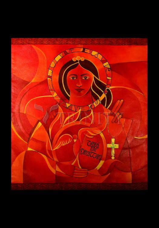Mary, Domina Lucis - Holy Card by Br. Mickey McGrath, OSFS - Trinity Stores