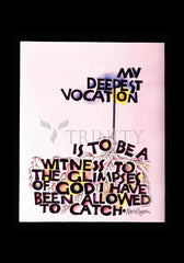 Holy Card - My Deepest Vocation by M. McGrath