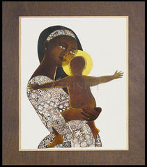 Wood Plaque Premium - Mary, Mother of God by M. McGrath