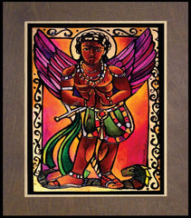 Wood Plaque Premium - St. Michael Archangel by M. McGrath