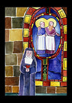 Holy Card - St. Margaret Mary Alacoque at Window by M. McGrath