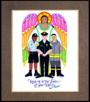 Wood Plaque Premium - St. Michael Archangel: Patron of Police and First Responders by M. McGrath