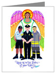 Note Card - St. Michael Archangel: Patron of Police and First Responders by M. McGrath