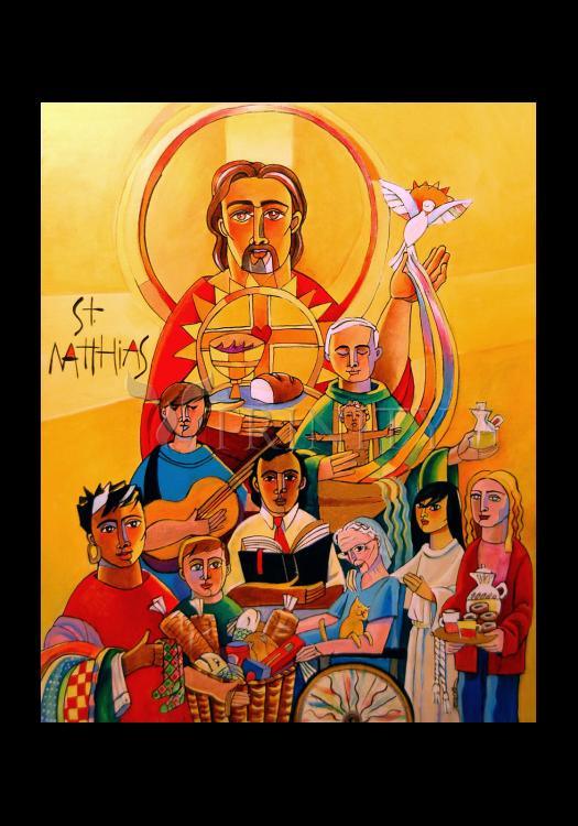 St. Matthias the Apostle - Holy Card by Br. Mickey McGrath, OSFS - Trinity Stores