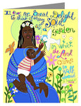 Custom Text Note Card - My Soul is a Garden by M. McGrath