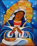 Wood Plaque - Our Lady of Altagracia by M. McGrath