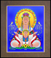 Wood Plaque Premium - Our Lady of the Ukraine by M. McGrath