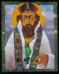 Wood Plaque - St. Patrick by M. McGrath