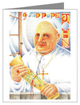 Custom Text Note Card - St. John XXIII by M. McGrath