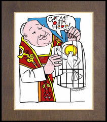 Wood Plaque Premium - St. John XXIII by M. McGrath