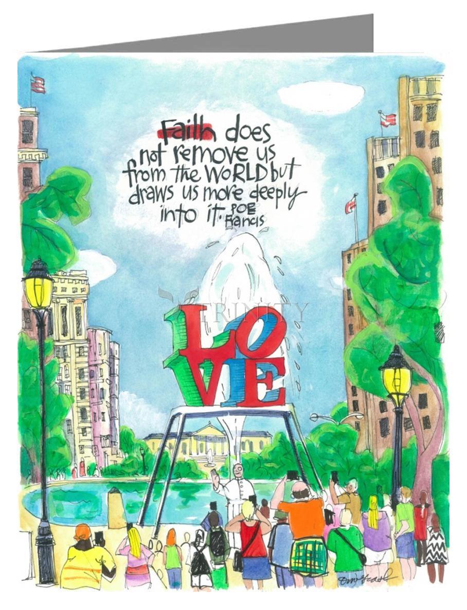 Pope Francis: Philly Love - Note Card