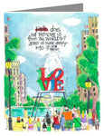 Note Card - Pope Francis: Philly Love by M. McGrath