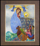 Wood Plaque Premium - Mary, Queen of the Apostles by M. McGrath