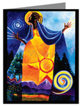 Custom Text Note Card - Queen of Heaven, Mother of Earth by M. McGrath