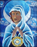 Wood Plaque - Mary, Queen of the Prophets by M. McGrath