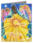 Custom Text Note Card - Mary, Queen of the Universe by M. McGrath