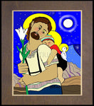 Wood Plaque Premium - Resting on the Flight to Egypt by M. McGrath