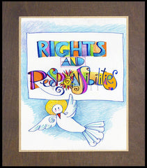 Wood Plaque Premium - Rights and Responsibilities by M. McGrath