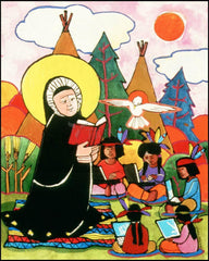 Wood Plaque - St. Rose Duchesne by M. McGrath