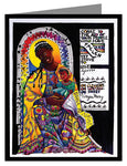 Custom Text Note Card - Salamu Maria 'Hail Mary' in Swahili by M. McGrath