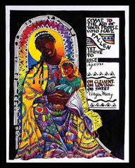 Wood Plaque - Salamu Maria 'Hail Mary' in Swahili by M. McGrath