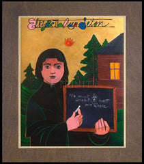 Wood Plaque Premium - St. Elizabeth Ann Seton by M. McGrath