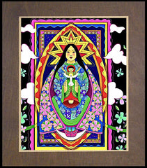 Wood Plaque Premium - Mary, Seat of Eastern Wisdom by M. McGrath