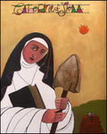 Wood Plaque - St. Catherine of Siena by M. McGrath