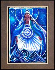 Wood Plaque Premium - Mary, Star of the Sea by M. McGrath