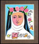 Wood Plaque Premium - St. Rose of Lima by M. McGrath