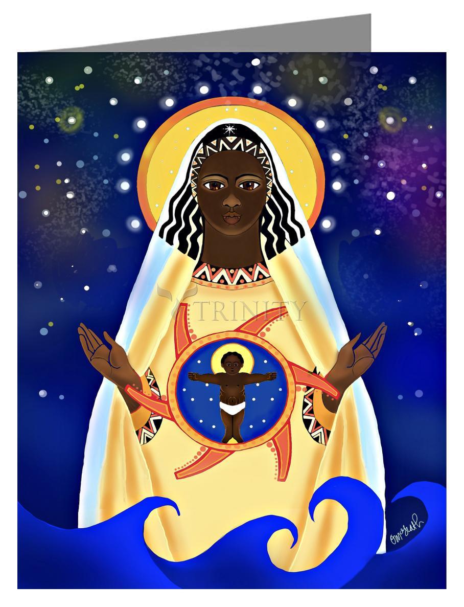 Mary, Star of the Sea - Note Card Custom Text by Br. Mickey McGrath, OSFS - Trinity Stores
