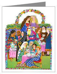 Note Card - Saintly Tea Party by M. McGrath