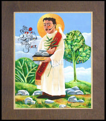 Wood Plaque Premium - St. Stephen by M. McGrath